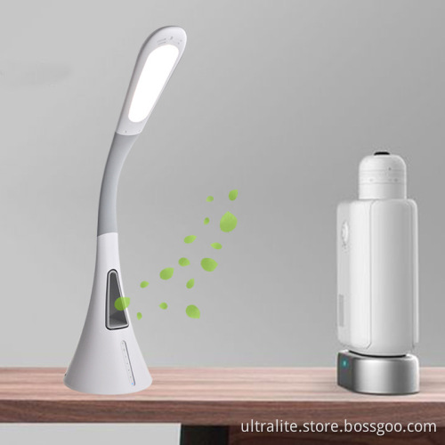 Led Table Lamp Light With Bladeless Fan